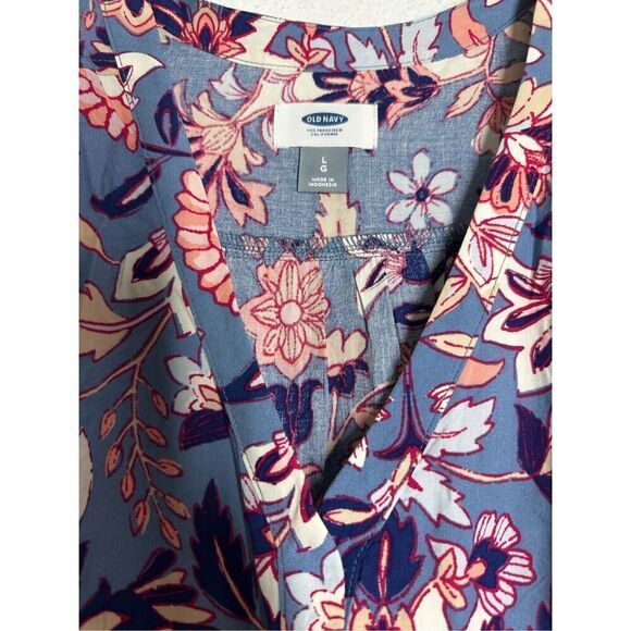 OLD NAVY Floral Boho Western Long Sleeve Romper Size  L - Picture 4 of 16